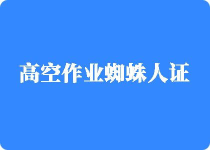 大鸡吧拨一拨视频网站高空作业蜘蛛人证